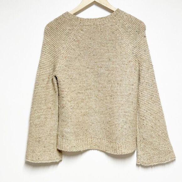 Madewell Flecked Wide Sleeve Alpaca Silk Chunky Knit Sweater Sz XS - Picture 6 of 11